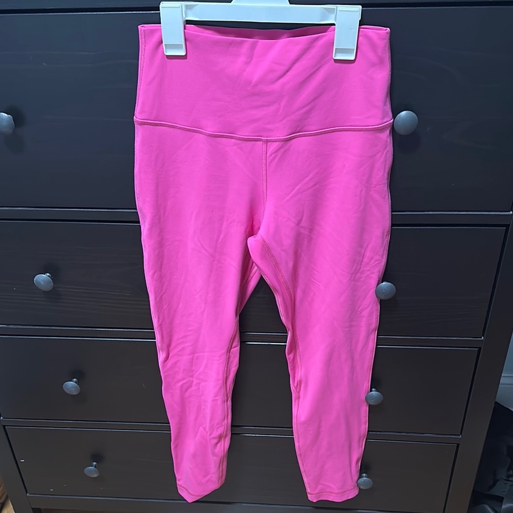 Hot pink lululemon align leggings 25”
